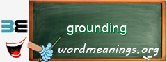 WordMeaning blackboard for grounding